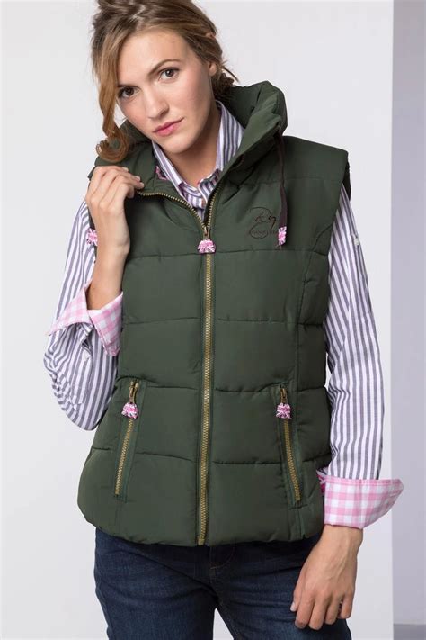 Ladies Gilet In Olive Ladies Gilet Lady Body Warmer