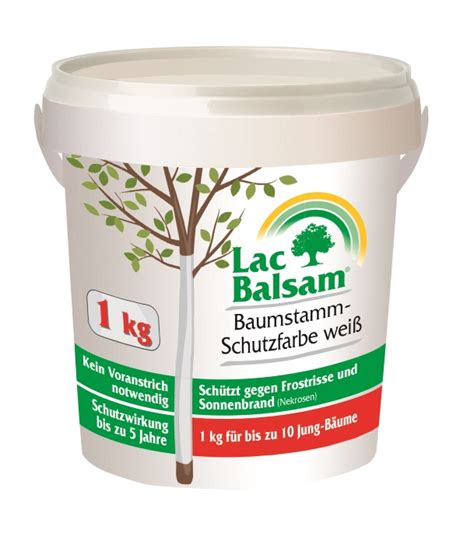 Etisso Lac Balsam Baumstamm Schutzfarbe weiß 1 kg