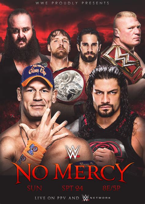 Wwe No Mercy 2017 Poster By Arselgfx On Deviantart