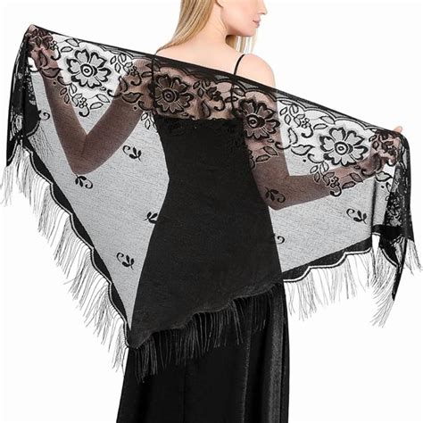 Shawls and Wraps for Evening Dresses with Tassels for Evening Party