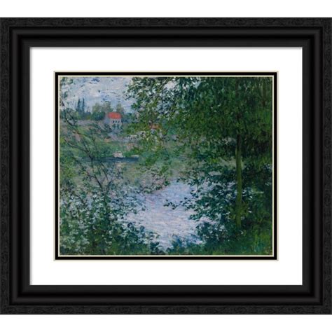 Claude Monet 14x12 Black Ornate Wood Framed Double Matted Museum Art