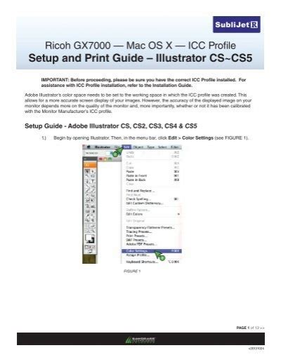 Setup And Print Guide â Illustrator Cs~cs5