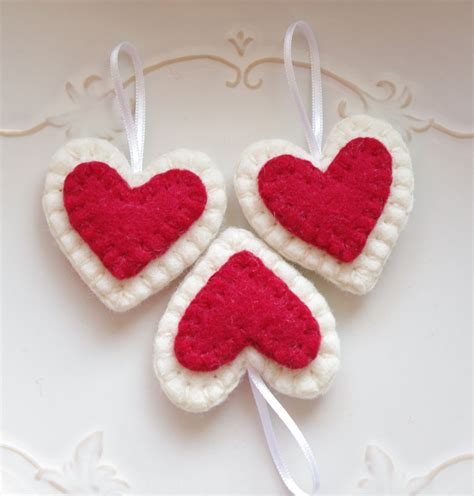 Traditional Valentines Day Ornaments Valentines Day Hanging Hearts