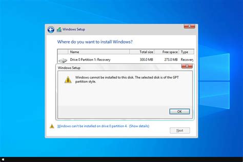 Windows Cannot Be Installed To This Disk Easy Tips