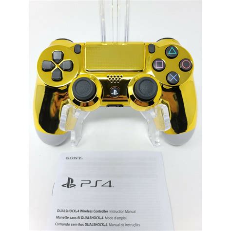 Gold Chrome Custom PS4 Playstation 4 Wireless Controller with Matching ...