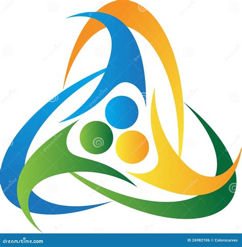 teamwork logo  gold team  gear symbol cartoon vector