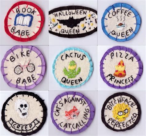 Merit Badges By Hanecdote Felt Embroidery Embroidery Patches