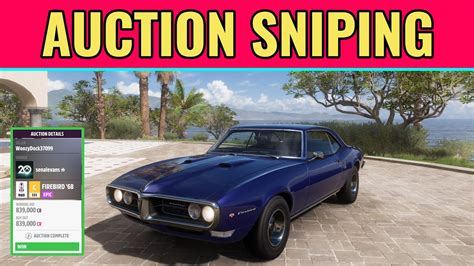 Forza Horizon 5 Pontiac Firebird 1968 Auction House Sniping Test