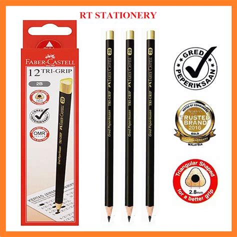 Faber Castell Tri Grip Exam Grade 2B Pencil Gred Peperiksaan 311802