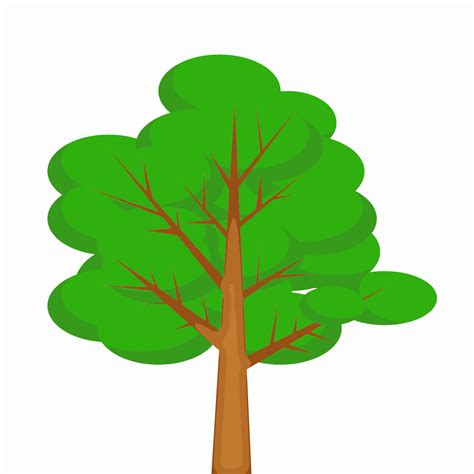vector illustration  tree cartoon  vector art  vecteezy