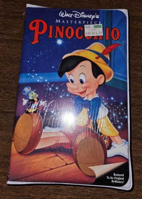 PINOCCHIO WALT Disney VHS Walt Disney Masterpiece New Factory