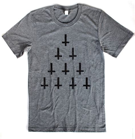 Upside Down Crosses T Shirt Unisex S M L Xl Available In Etsy