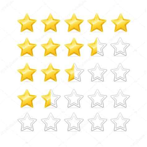 Stars Rating Vector Stock Vector Mouse Md