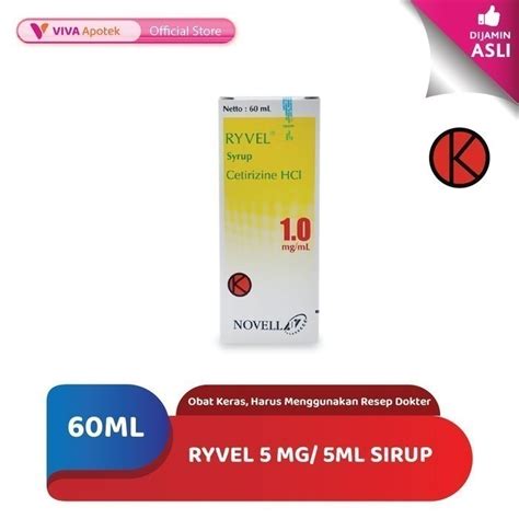 Jual Ryvel 5 Mg 5ml Sirup 60 Ml Shopee Indonesia