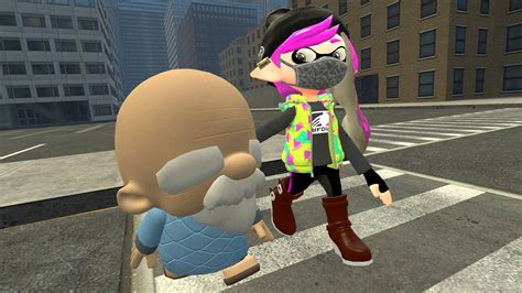 Gul Inkling Meeting Old Man From Smg4 By Gulsevim4234 On Deviantart