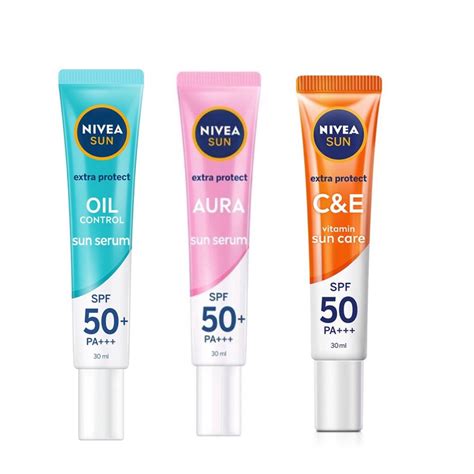 Jual Nivea Sun Face Serum Instant Aura Spf Protect White Oil