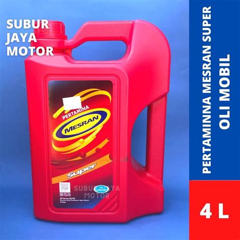 Jual OLI PERTAMINA MESRAN SUPER SAE 20W 50 ORIGINAL 4L Shopee Indonesia