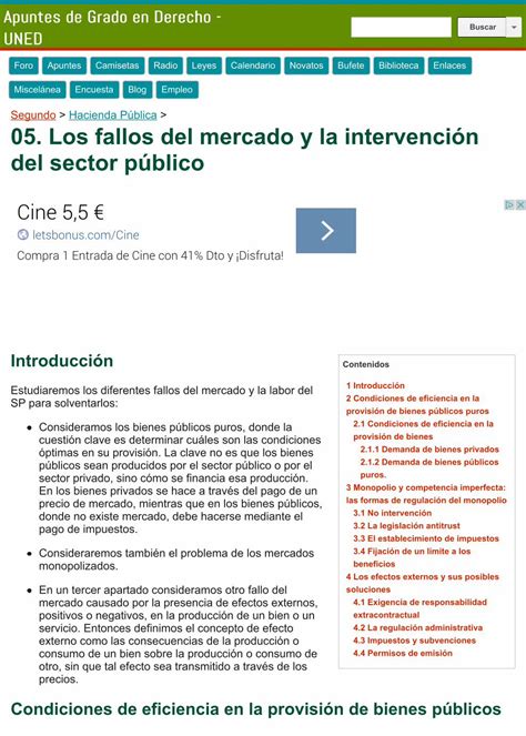 PDF 05 Los Fallos Del Mercado Y La Intervenci N Del Sector P Blico