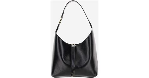 Chlo Marcie Small Leather Hobo Bag In Black Lyst Uk