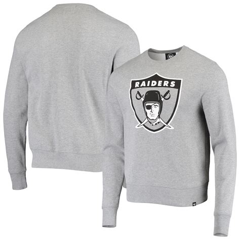 Mens Las Vegas Raiders 47 Heathered Gray Imprint Headline Historic