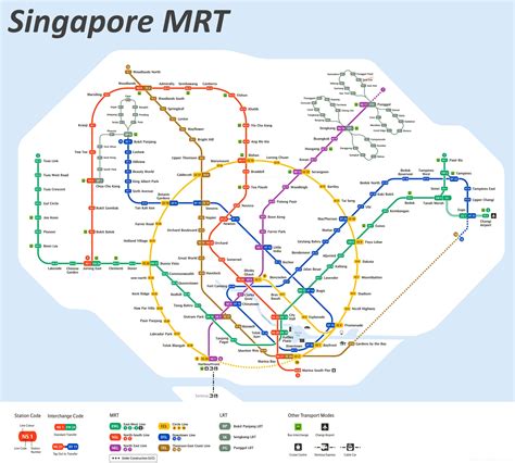 Singapore MRT Map 2021