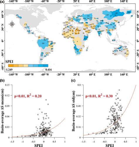 A The Spatial Distribution Of Multiyear Mean Standardized