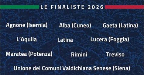 Capitale Italiana Per La Cultura 2026 La Corsa Di Latina E Gaeta