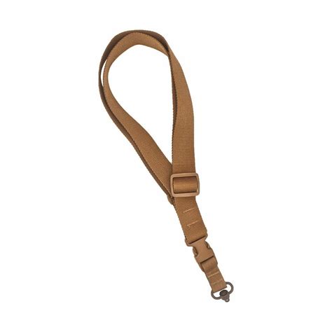 TacShield CQB Single Point Sling QD Push Button Swivel Coyote Brown