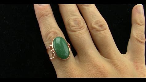 Very Basic Wire Wrapped Adjustable Grooved Cabochon Ring Tutorial