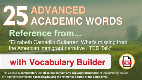 Advanced Academic Words Ref From What S Missing From The American