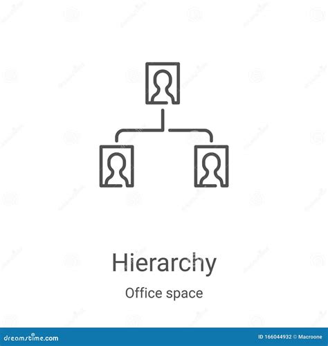 Hierarchy Icon Vector From Office Space Collection Thin Line Hierarchy