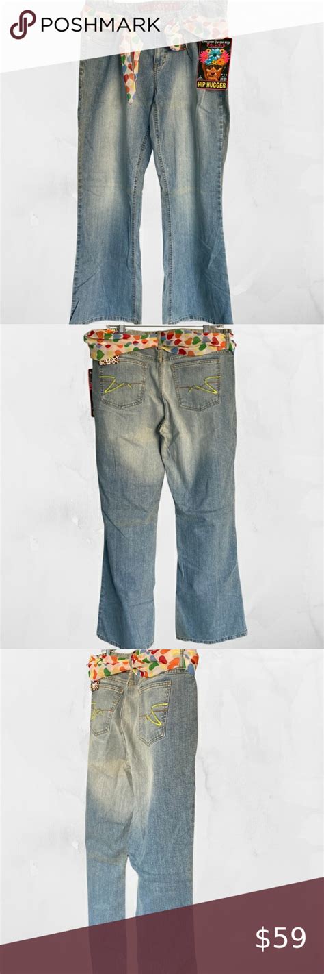 Mudd Y2K Jeans Low Rise Hip Hugger Flare Bell Bottoms New With