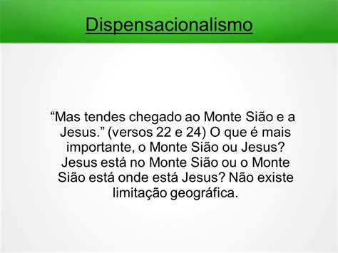 Dispensacionalismo Essência Entre as muitas teorias e