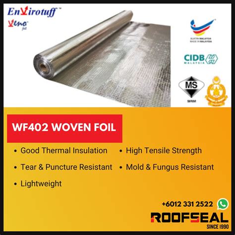 Wf402 Woven Foil Aluminium Foil Reflective Roof Insulation