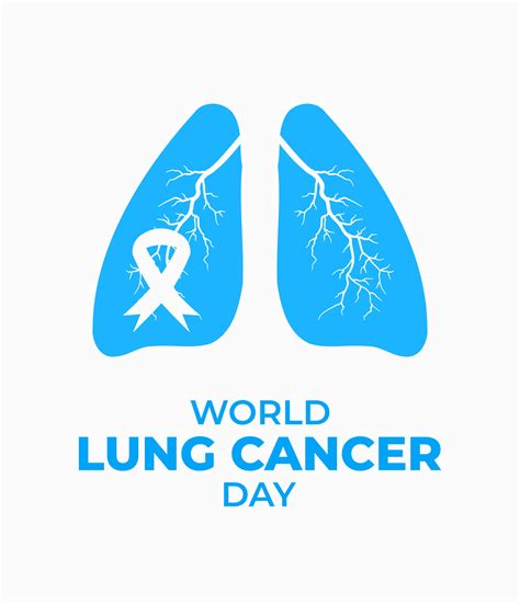 World Lung Cancer Day Poster Banner Background For Lung Cancer