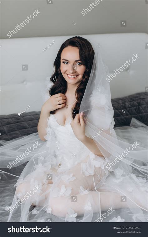 Sexual Bride Silk Lace Lingerie Stand Stock Photo 2145710991 Shutterstock