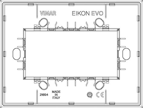 Placca In Cristallo Moduli Opale Bruno Vimar Voltair