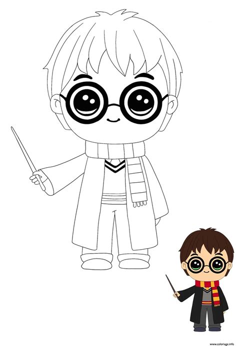 Dessin De Harry Potter Facile Coloriage A Dessiner Harry Potter En