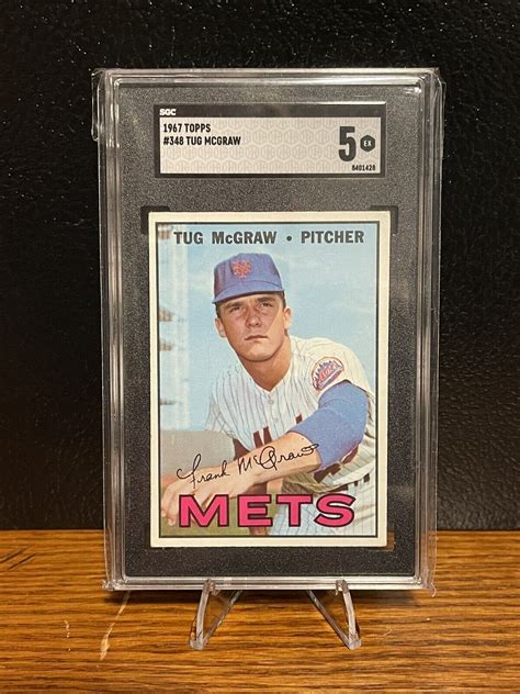 Topps Tug Mcgraw Sgc New York Mets Ebay