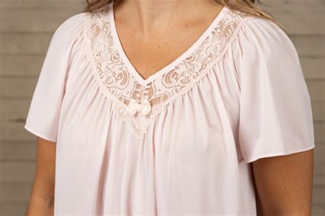 Women S Short Lace V Neck Nightgown Shadowline Lingerie