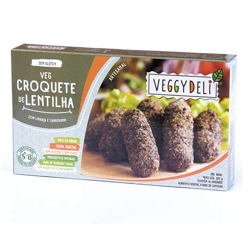 Veg Croquete Lentilha Selo Vegano