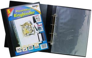 A Deluxe Portrait D Ring Binder Folder File Art Black Presentation