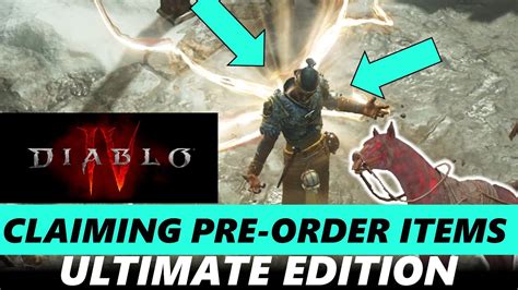 How To Claim Pre Order Items In Diablo Iv Diablo 4 Pre Order Bonuses