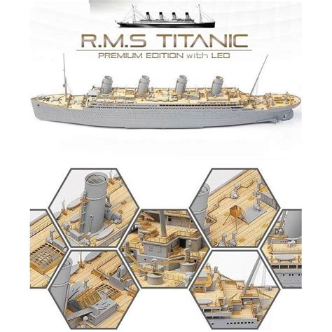 Rms Titanic Premium Edition With Led Academy Me Maquette