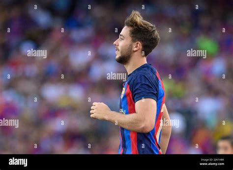 Nico Gonzalez Vom Fc Barcelona Beim Joan Gamper Trophy Spiel Zwischen