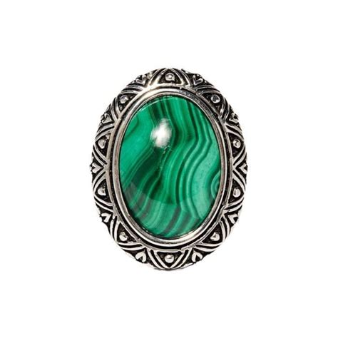 Bague Chichen Malachite Argent Argent Achat Vente Bague