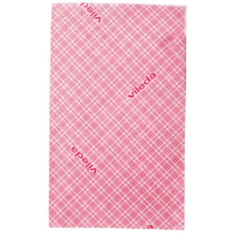 Vileda Gp Extra Cloth Red X Cm Washable Non Woven Cloth With