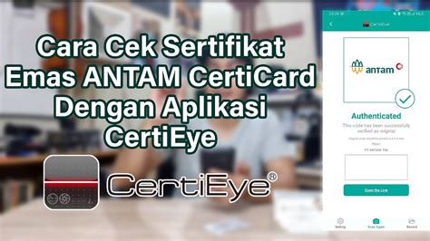 Cara Mengecek Keaslian Sertifikat Emas Antam Certicard Menggunakan