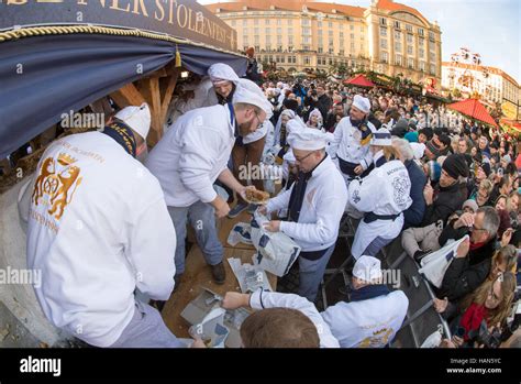 Dresden Germany Rd Dec Dresden Stollen Bakers Are Selling