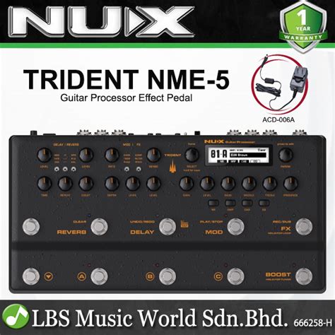 Nux Trident Nme Multi Effect Processor Guitar Pedal With Modeler